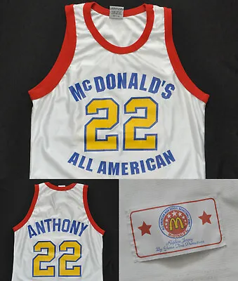 Carmelo Anthony #22 Mcdonalds High School All American Jersey Game Time Men M • $99.99