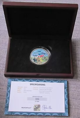 NUMISPROOF  2 Oz Sterling Silver Proof Medal The Falklands War Boxed With CoA • £0.99