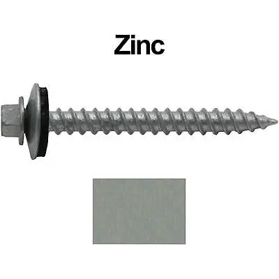 #12 X 2-1/2  ReGrip Sheet Metal ROOFING SCREWS - Sharp Point - 1/4  Hex Head • $44.95