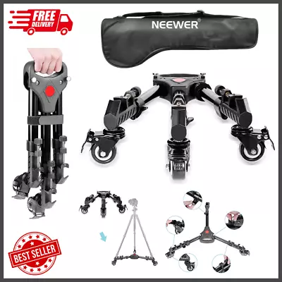 Neewer Photography Professional Heavy Duty Tripod Dolly With Rubber Wheels And A • $64.95