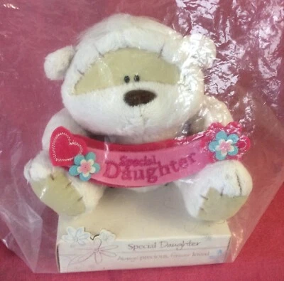 £5 • Buy Special Daughter Fizzy Moon Bear  ~ Plush Soft Toy ~ On Tray ~gift ~ New