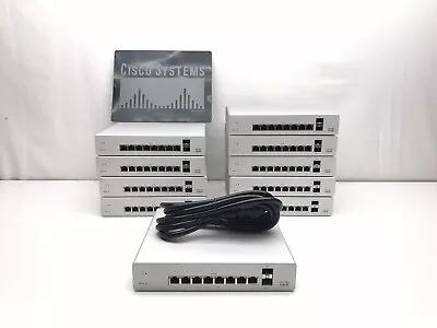 Lot Of 10 Cisco Meraki MS220-8P-HW 8 Port Desktop Ethernet Switch - UNCLAIMED • $416.95