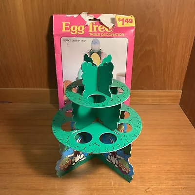 RARE Vintage Easter Egg Tree 9” Table Decoration Centerpiece East West Dist. • $22.50