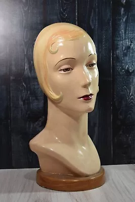 Vtg Katherines Collection Hat Stand Holder Store Hat Display Mannequin Head • $275