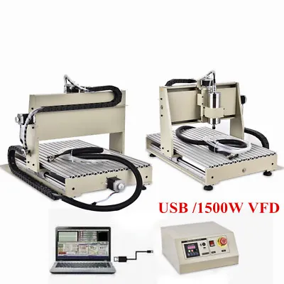 1.5KW VFD 3 AXIS 6040 3D CNC Router Engraver USB Milling Engraving Machine Tool • $1006.05