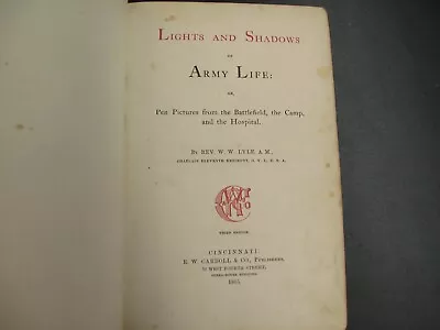 1865 Civil War Army Life Battlefield Battles Camp Hospitals Cinci Imprint • $45