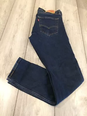 Men's Levi's 512 Stretch Jeans 33  Waist X 30  Leg Dark Blue. • £12