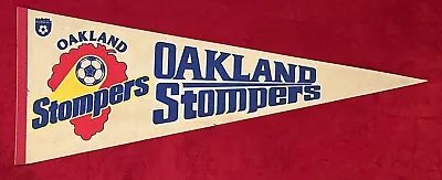 Vintage 1970's Oakland Stompers NASL Pro Soccer Defunct 29 Inch Pennant Early • $26.99