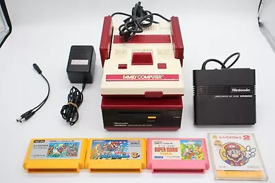 Nintendo Famicom Disk System Console Set Mario Bros.1 2 3 USA Japnese Edition • $86