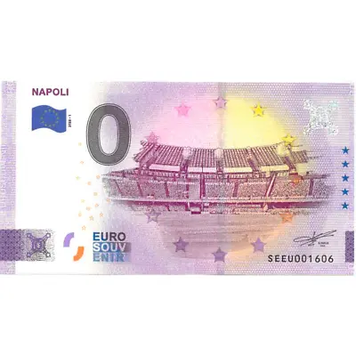 £3.18 • Buy €0 Zero Euro Souvenir Note Italy 2023 - Naples Stadium