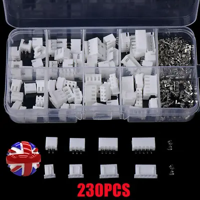 230PCS JST XH2.54mm 2 3 4 5 Pin Board Connectors Plug Mini Micro Male Female Kit • £5.69