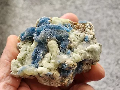 Raregorgeous Blue Afghanite Crystalsmuscovite Afghanistan  • $70