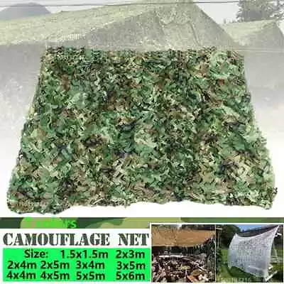 Military Camouflage Network Training Network Sunshade Tent Shelter Camping • $15.16