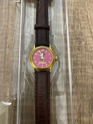 Disney Time Works Minnie Mouse Watch Pink Face Womens Watch • $40