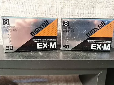 Lot Of 2 Maxell EX-M 120 High Grade Metal Particle 8mm Video Cassette • $13.99