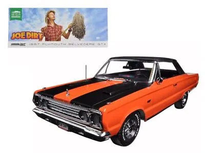 1967 Plymouth Belvedere GTX Convertible Orange  Joe Dirt  Movie (2001) 1/18 Die • $103.21