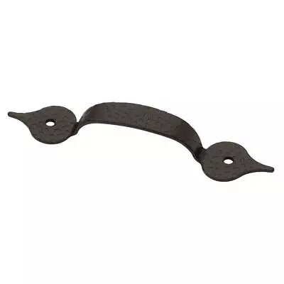 Liberty Drawer Pull 3 1/2 Inch Cabinet Hammercraft Handle Bar Rustic Steel Black • $2.95