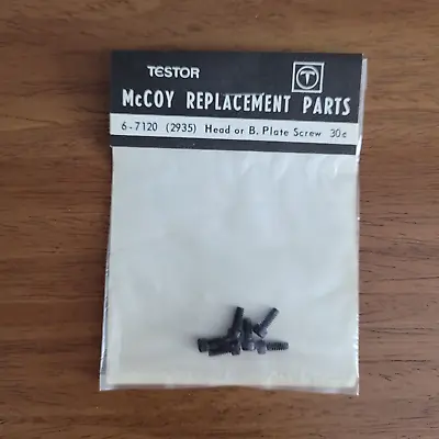 VINTAGE Testor McCoy Replacement Parts Head Or B. Plate Screw #7120 (2935) NIP • $10