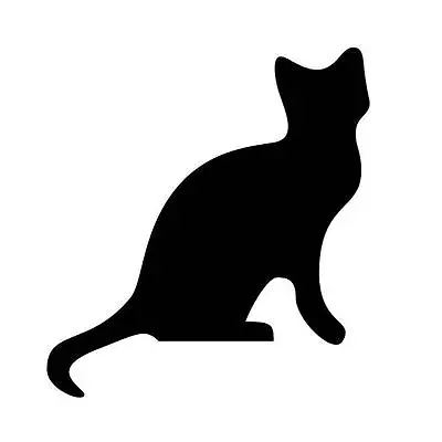 Cat Shape Silhouetteanimals Car Decal Sticker • $3.47