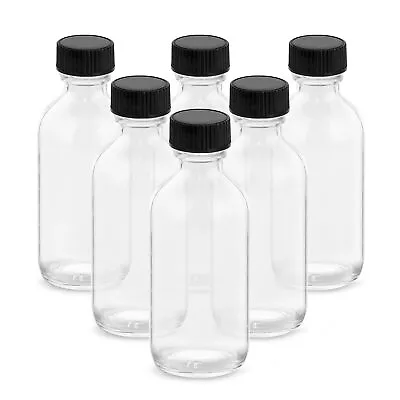 Rionisor 4OZ Small Glass Bottles With Lids And Funnels 120ml Boston Round Gla... • $14.10