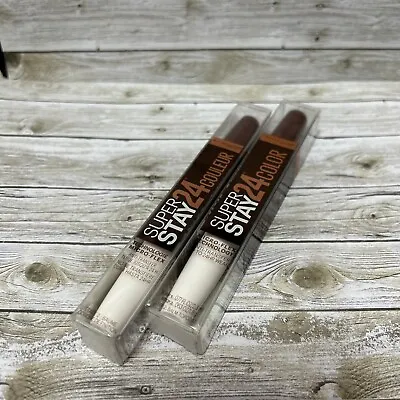 Lot Of 2-Maybelline SuperStay 24hr Lip Color 335 MOCHA CHOCOLATE • $11