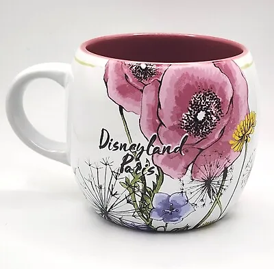 Disneyland Paris Minnie Mouse Tea Coffee Mug Floral  Produit Exclusif Taiwan  • $21.98