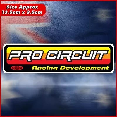 Pro Circuit Motocross Sticker Honda KTM Kawasaki Yamaha Car Ute Mancave Decal Au • $7.35