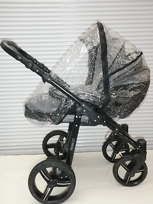 New RAINCOVER PVC Zipped To Fit Venicci Carrycot & Pushchair Seat Unit • £14.99