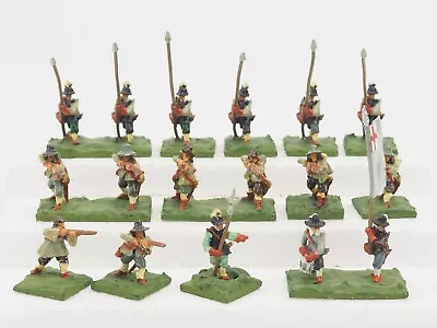 15mm English Civil War Infantry X 17. Painted. Blue 374 • £21