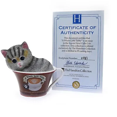 £29 • Buy Hamilton Collection Kayomi Harai Coffee Cats  A Whole Latte Tabby  W/ COA