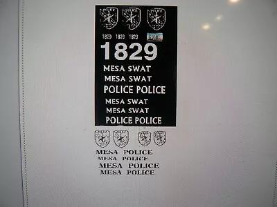 Mesa Arizona Police SWAT Truck Decals  1:24    • $13.99