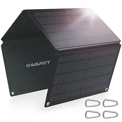 £54.99 • Buy Foldable Solar Panel 30W Solar Charger Kit With Dual USB DC Output For Camp