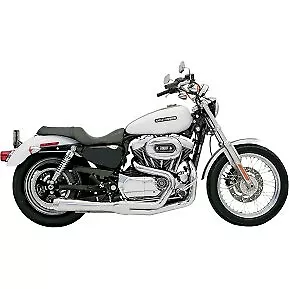 Bassani Chrome Short Upswept 2:1 Exhaust System For Harley Sportster 04-13 XL • $969.95