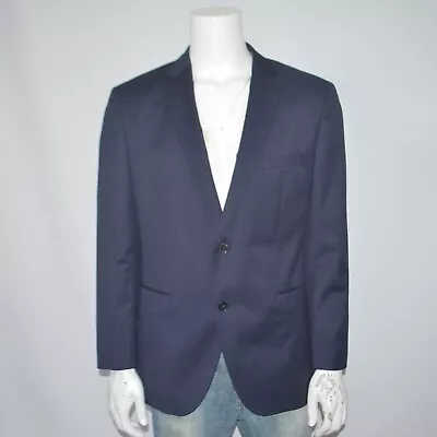 Mint HUGO BOSS Johnstons Super 120's Wool Navy Blazer Sport Coat Sz 44R • $49.50