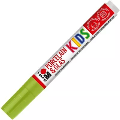 Marabu Porcelain & Glass Painter Kids Marker Pen Light Green • £4.26