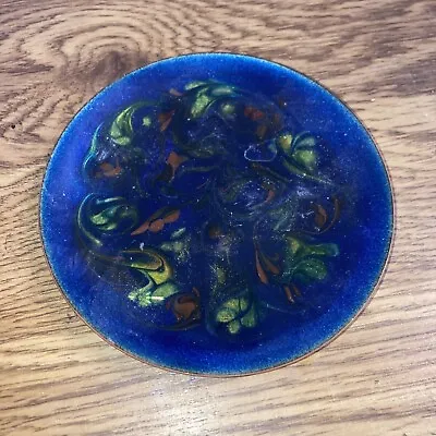 Roz Trinket Dish Copper & Enamel 1960s Mid Century  Approx 5  Unique Design #19 • $12.99