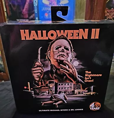 NECA Halloween 2 Michael Myers And Dr Loomis Horror Action Figure Pack Unopened  • $23.50