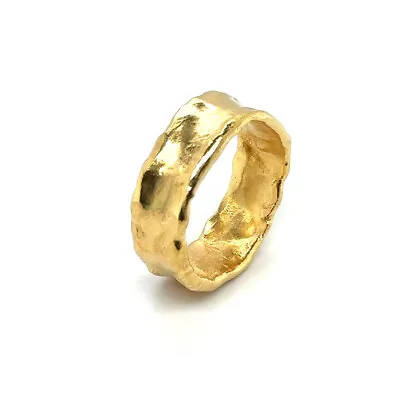 Jean Mahie 22k Yellow Gold 9.00mm Band / Ring 15.43g Size 11 • $3900