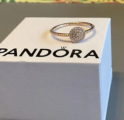 Pandora Rose Elegant Sparkle Ring Size 60 Brand New • £40