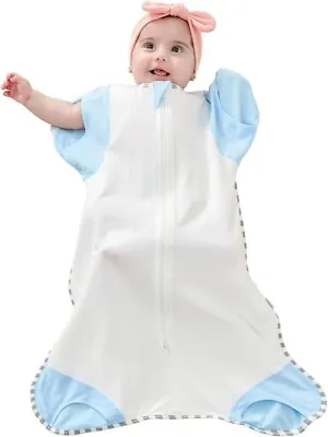 Baby Sleeping Bag 1 Tog 100% Cotton Baby Wearable Blanket Sleep Sack 6-9 Months • £6.99