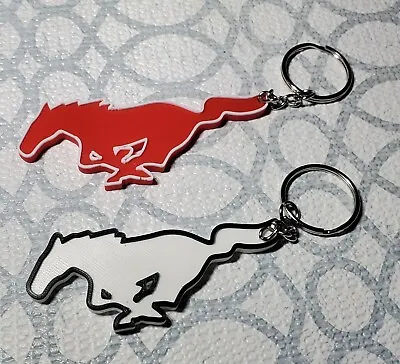 Mustang Pony Horse KeyChain  Multiple Colors To Choose GT500 Cobra Roush Saleen • $9.99