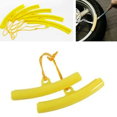 2Pcs 15cm Rubber Anti-damage Wheel Rim Protectors For Motorcycle Changing Tyres • $9.44