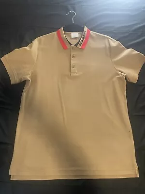 Burberry Polo Logo T-shirt Size Large • $209