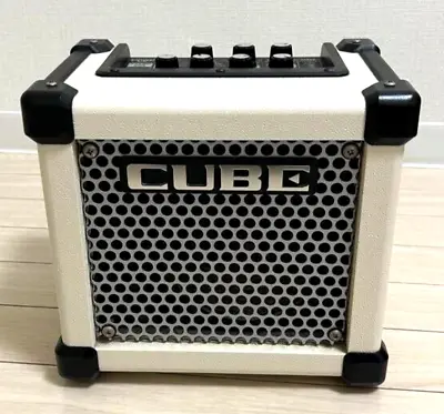 ROLAND MICRO CUBE GX White Guitar Amp From Japan • $150.56