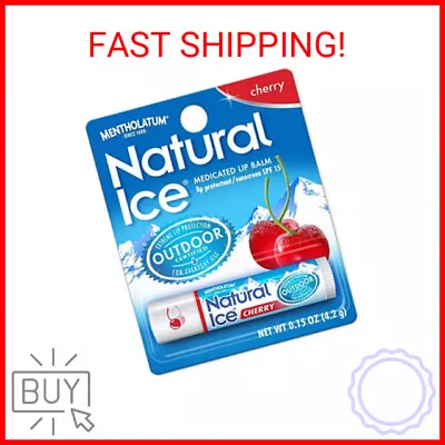 Mentholatum Natural Ice Lip Balm Cherry SPF 15 1 Each • $8.81