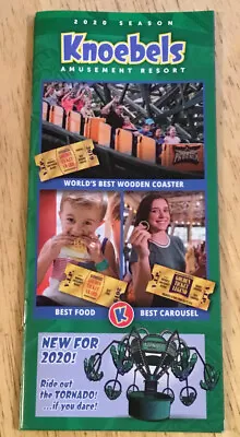 Knoebels Amusement Park Resort Brochure Map Ephemera Wooden Roller Coaster 2020 • $14.99