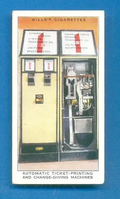 RAILWAY EQUIPMENT.No.14.AUTOMATIC TICKET PRINTING.WILLS CIGARETTE CARD 1938 • £1.50