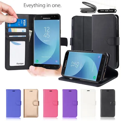 $9.99 • Buy For Samsung Galaxy J2 Pro / J5 Pro /J7 Pro Leather Phone Wallet Flip Case Cover