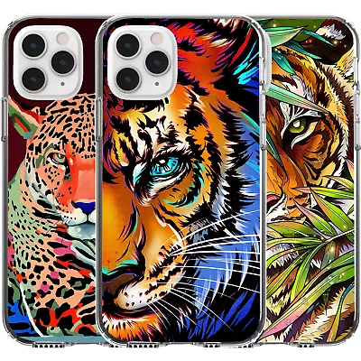 $16.95 • Buy Silicone Cover Case Nature Life Predator Tiger Leopard Cheetah Cat Jungle Art