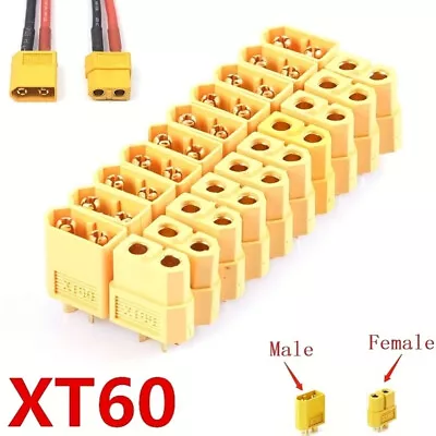 20Pairs Male Female XT-60 Bullet Connectors Plugs XT60 For RC Lipo Battery • $24.31